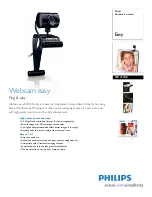 Preview for 1 page of Philips SPC230NC - SPC Webcam Easy Web Camera Specifications