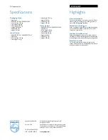 Preview for 2 page of Philips SPC3520 Specifications