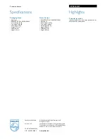 Preview for 2 page of Philips SPC3540 Specifications