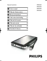 Preview for 1 page of Philips SPD5220 User Manual