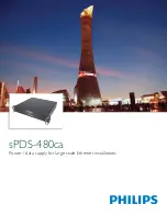 Preview for 1 page of Philips sPDS-480ca Product Manual