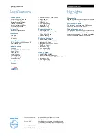 Preview for 2 page of Philips SPE3091CC Specifications