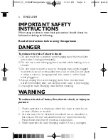 Preview for 4 page of Philips Spectra 8890XL User Manual