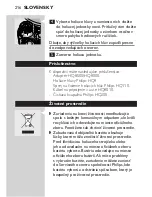 Preview for 214 page of Philips Speed-XL HQ8170CC User Manual