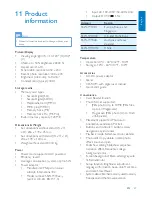 Предварительный просмотр 28 страницы Philips SPF1307 User Manual