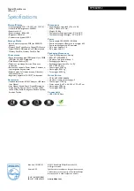 Preview for 2 page of Philips SPF4608 Specifications