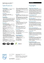 Preview for 2 page of Philips SPF7208 Specifications