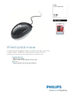 Предварительный просмотр 1 страницы Philips SPM1700BB Specifications