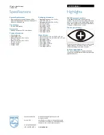 Preview for 2 page of Philips SPM1700BB Specifications