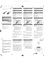 Preview for 1 page of Philips SPM1702VB Quick Start Manual