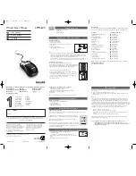 Philips SPM4600BB/93 User Manual preview