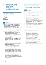 Preview for 3 page of Philips Sports 5000 Series User Manual