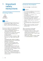 Preview for 3 page of Philips Sports 7000 Series User Manual