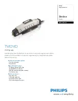 Предварительный просмотр 1 страницы Philips SPP1180WC Specification Sheet