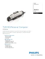 Preview for 1 page of Philips SPP1182WC Specifications