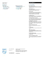 Preview for 2 page of Philips SPP1182WC Specifications