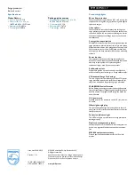 Preview for 2 page of Philips SPP1187WC Specifications