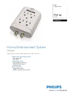 Philips SPP2305WC Specification Sheet preview