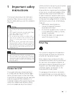 Preview for 3 page of Philips SPS6010A/17 User Manual