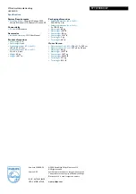 Preview for 2 page of Philips SPT3700BC Specifications