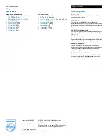 Preview for 2 page of Philips SQM4712 Specifications