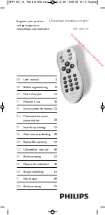 Philips SRP 1001/10 User Manual предпросмотр