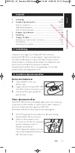 Preview for 73 page of Philips SRP 1001/10 User Manual