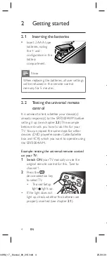 Предварительный просмотр 4 страницы Philips SRP2004WM User Manual