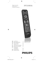 Предварительный просмотр 1 страницы Philips SRP20086 (Italian) Manuale D'Uso