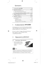 Предварительный просмотр 3 страницы Philips SRP20086 (Italian) Manuale D'Uso