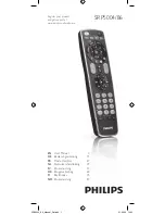 Предварительный просмотр 1 страницы Philips SRP5004 User Manual