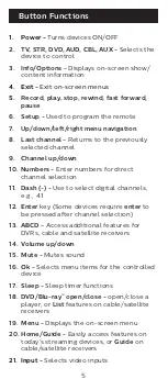 Предварительный просмотр 5 страницы Philips SRP6219G/27 User Manual