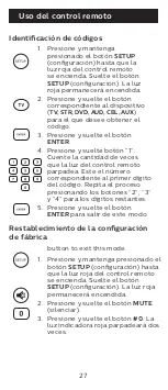 Предварительный просмотр 27 страницы Philips SRP6219G/27 User Manual