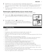 Preview for 8 page of Philips SRU 1020 Instructions For Use Manual