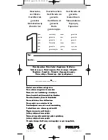 Preview for 60 page of Philips SRU 152 Instructions For Use Manual