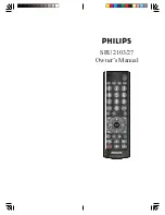 Предварительный просмотр 1 страницы Philips SRU2103 Owner'S Manual