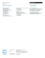 Preview for 2 page of Philips SRU2103 Specifications