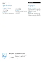 Preview for 2 page of Philips SRU3007 Specifications