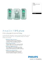 Preview for 1 page of Philips SS211P Specifications