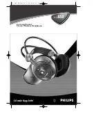 Philips STEREO WIRELESS HEADPHONE HC850 User Manual preview