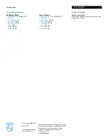 Preview for 2 page of Philips STO2520 Specifications