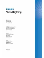 Preview for 178 page of Philips Strand Lighting Operation Manual