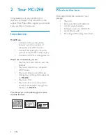 Preview for 8 page of Philips Streamium MCi298
Streamium MCi298/12 User Manual