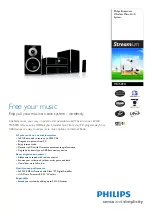 Philips Streamium MCI500H Specifications preview