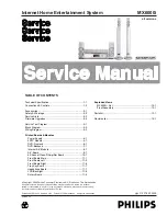 Предварительный просмотр 1 страницы Philips Streamium MX6000i Service Manual