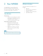 Предварительный просмотр 6 страницы Philips Streamium NP3500 User Manual