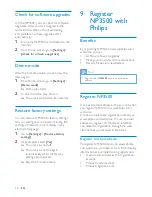 Предварительный просмотр 36 страницы Philips Streamium NP3500 User Manual