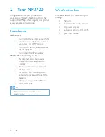 Preview for 7 page of Philips Streamium NP3700 User Manual