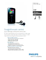 Preview for 1 page of Philips Streamium SA9324 Specifications