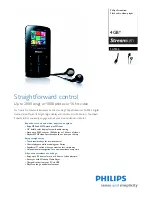 Philips Streamium SA9344 Specifications preview